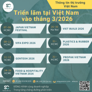 Hội chợ & triển lãm tại Việt Nam tháng 3/2026