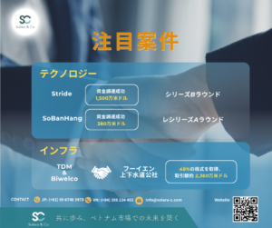 2026年5月 ベトナムM&A市場動向テクノロジーヘルスケア インフラ・水道事業