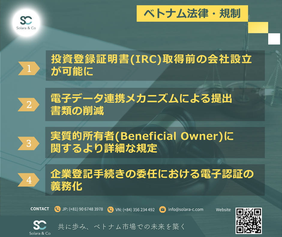 日本人投資家がベトナムでの会社設立時に知っておくべき4つの重要な変更点
